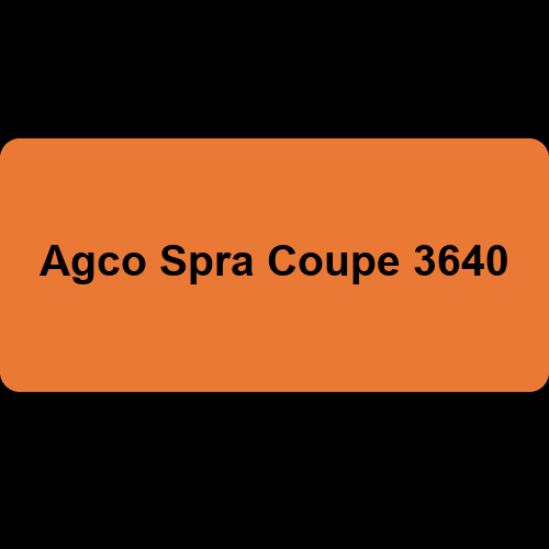Agco Spra Coupe 3640